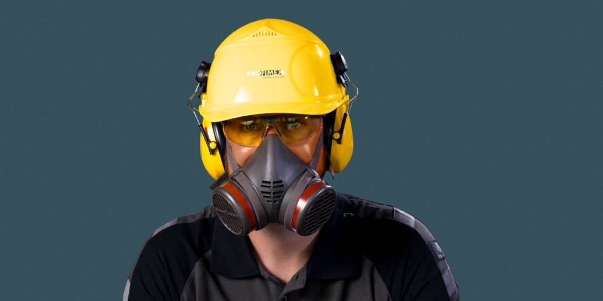 Bescherming PBM Veiligheidshelm Gehoorbescherming Masker Veiligheidsbril