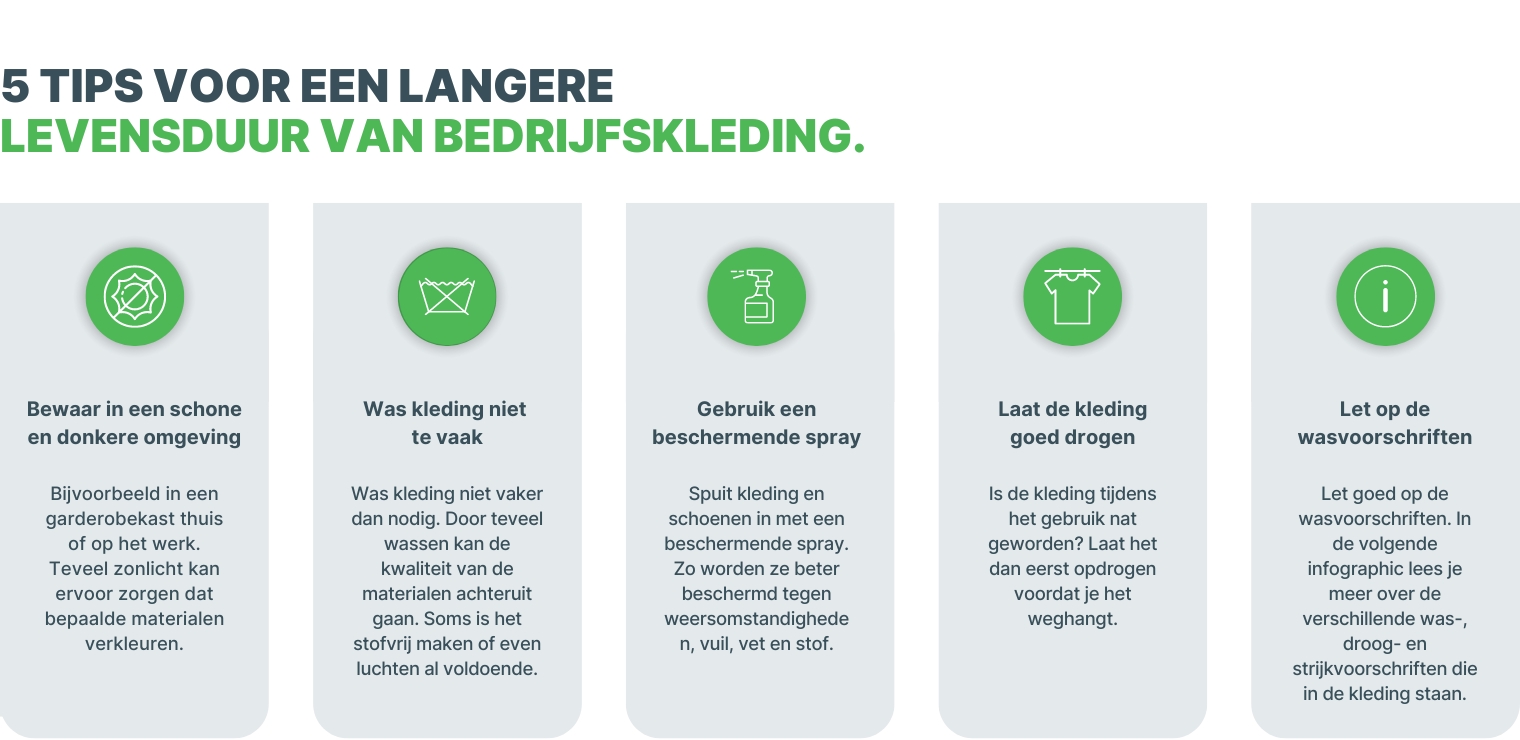 Infograpic wastips levensduur verlengen 1 Persoonlijke bescherming Werklaars