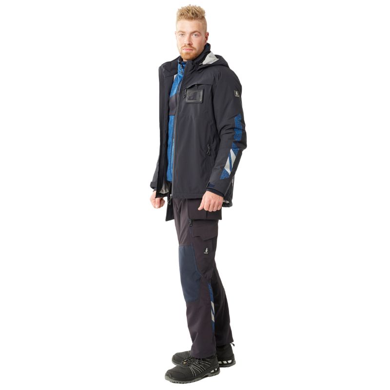 Mascot Kleding Jas Broek Blauw Zwart Mascot Kleding Jas Broek Blauw Zwart